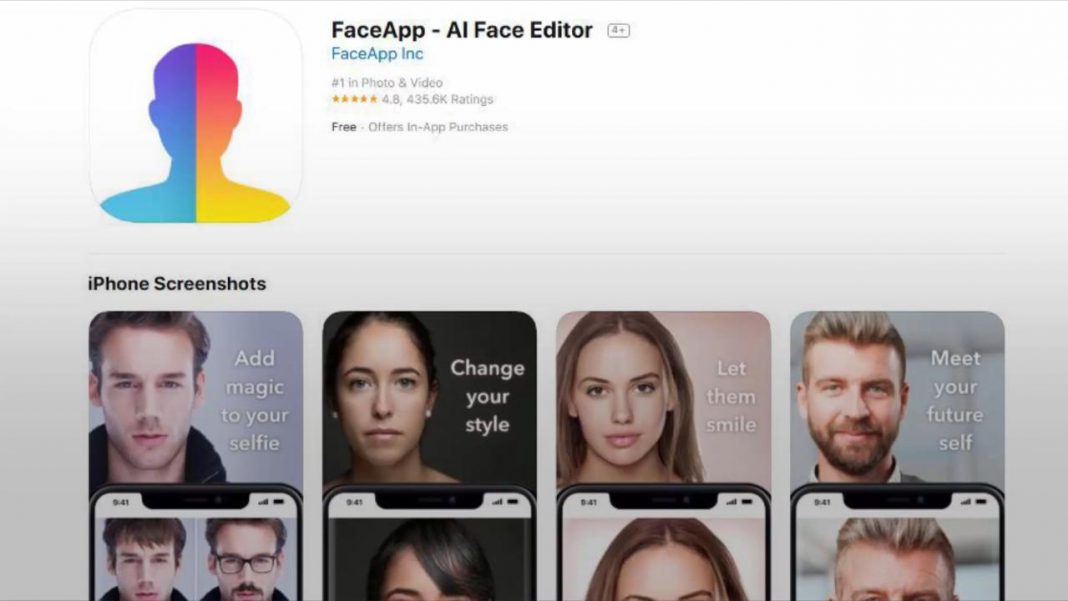 Applications : une alerte lancée contre l’application FaceApp