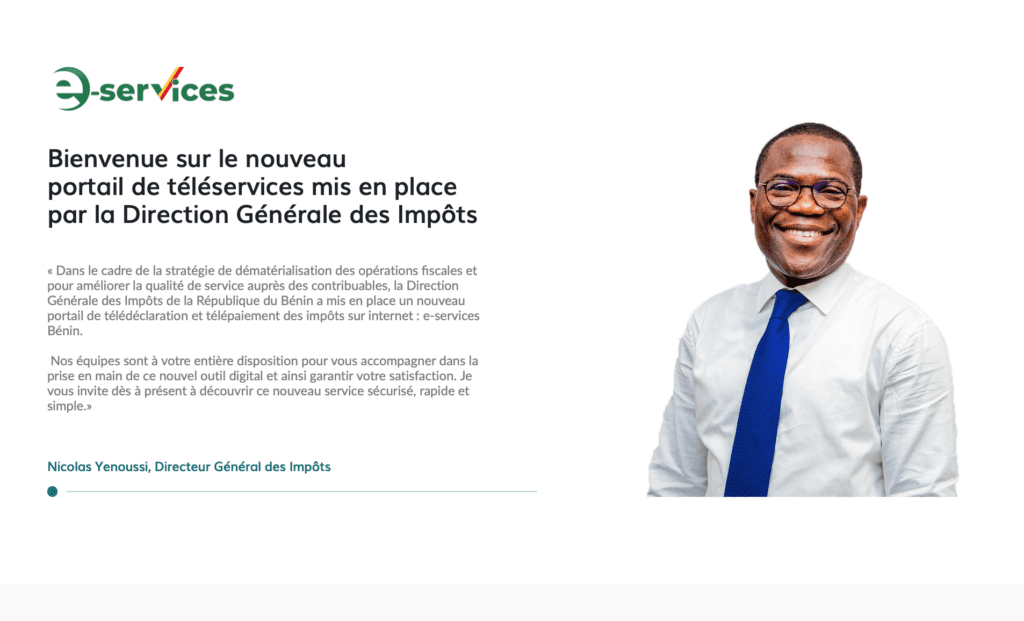 Le Bénin permet désormais aux contribuables et aux particuliers de déclarer et de payer leurs impôts en ligne