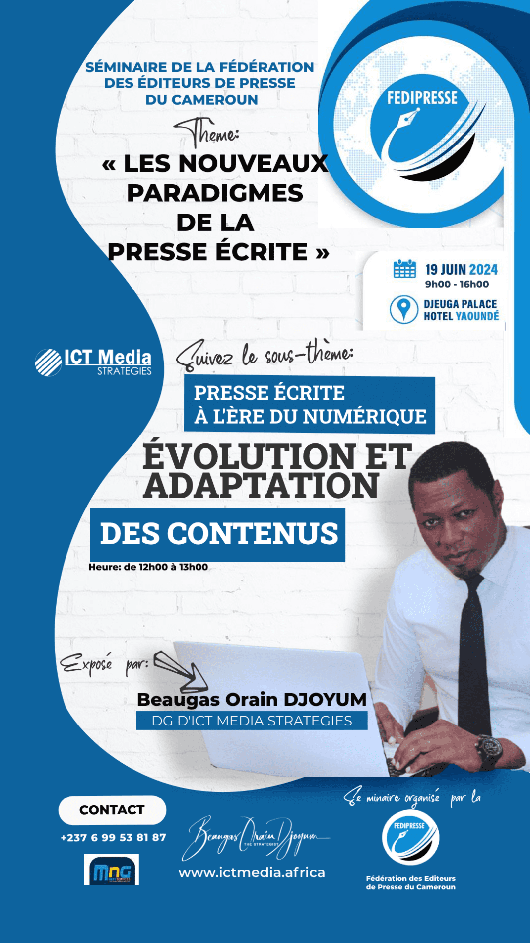 Cameroun : Fedipresse sensibilise les acteurs de la presse écrite aux opportunités qu'offre le numérique